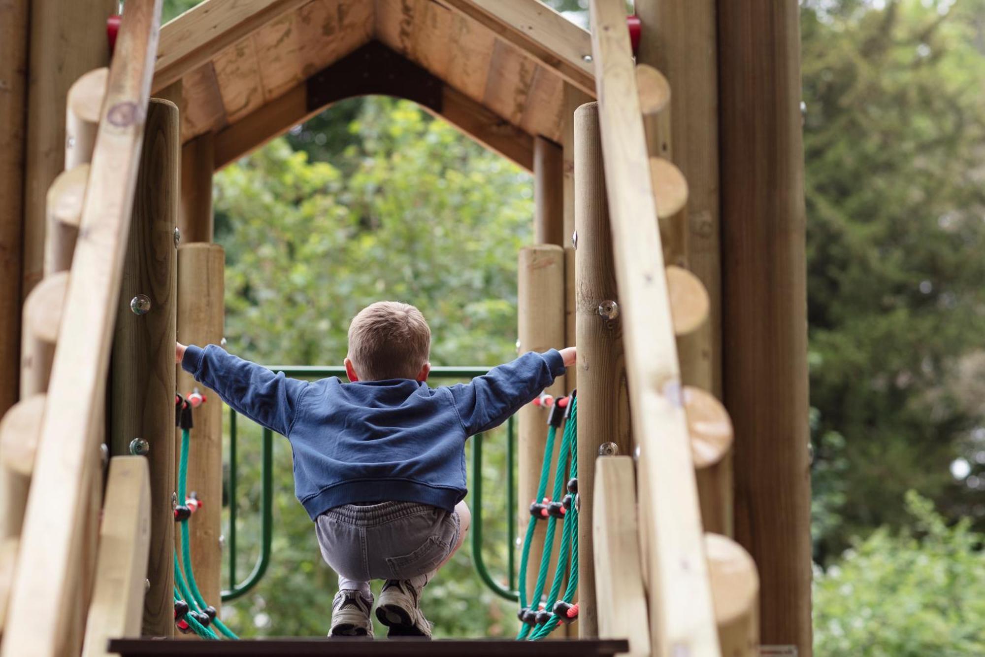Schloss Roxburghe, Part Of Destination By Hyatt Kültér fotó Child playing on a climbing frame